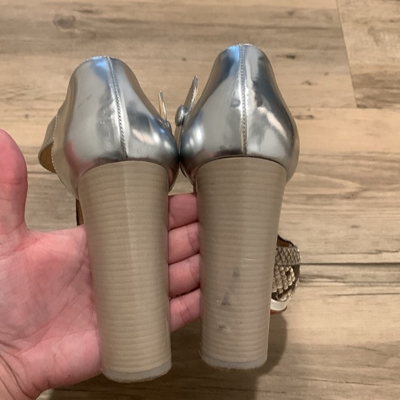 Christian Louboutin size 37 snakeskin chunky heels - Picture 6 of 10